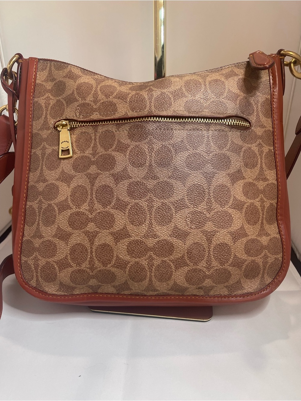 Coach Brown Signature Chaise Crossbody - Picture 3 of 7